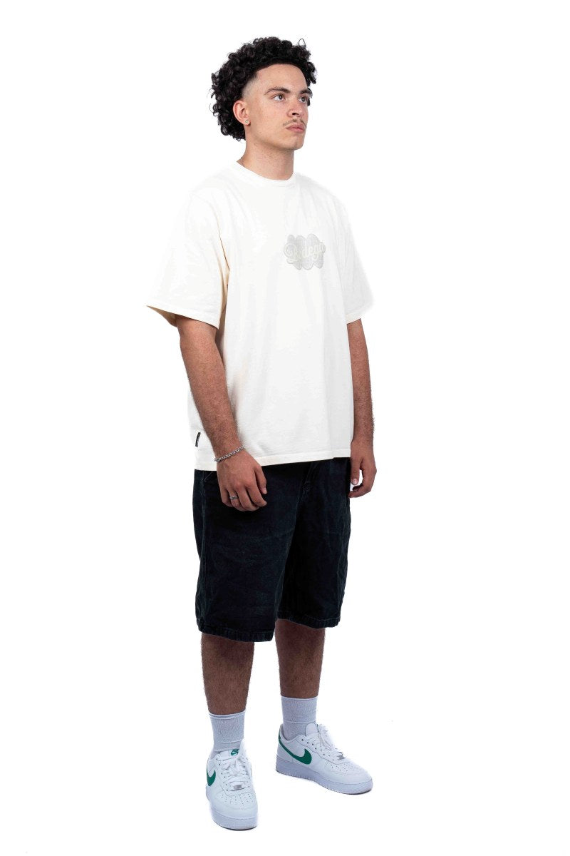 American Bodega Off White Puff Logo Tee - Mens