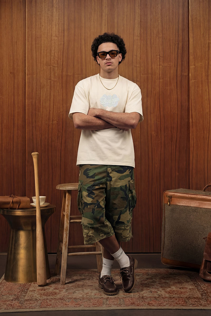 American Bodega Off White Puff Logo Heavyweight Tee - Mens