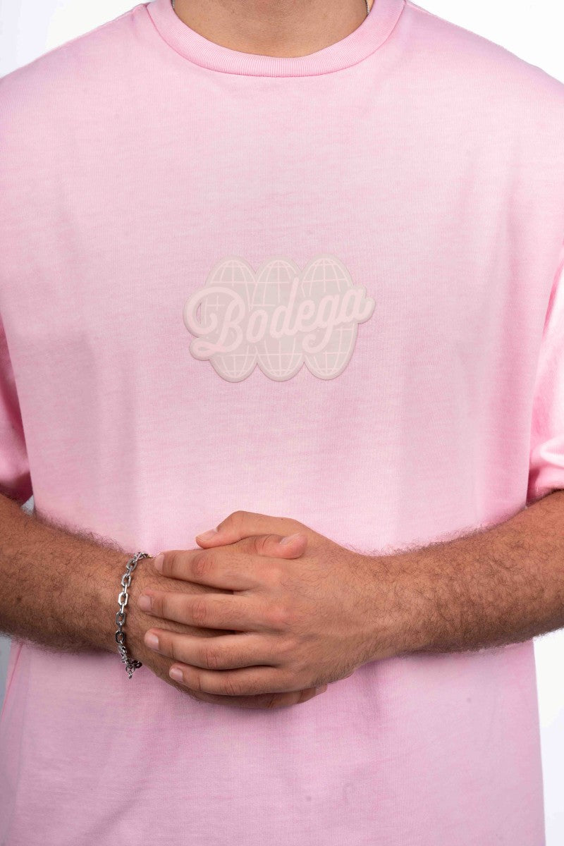 American Bodega Pink Puff Logo Tee - Mens