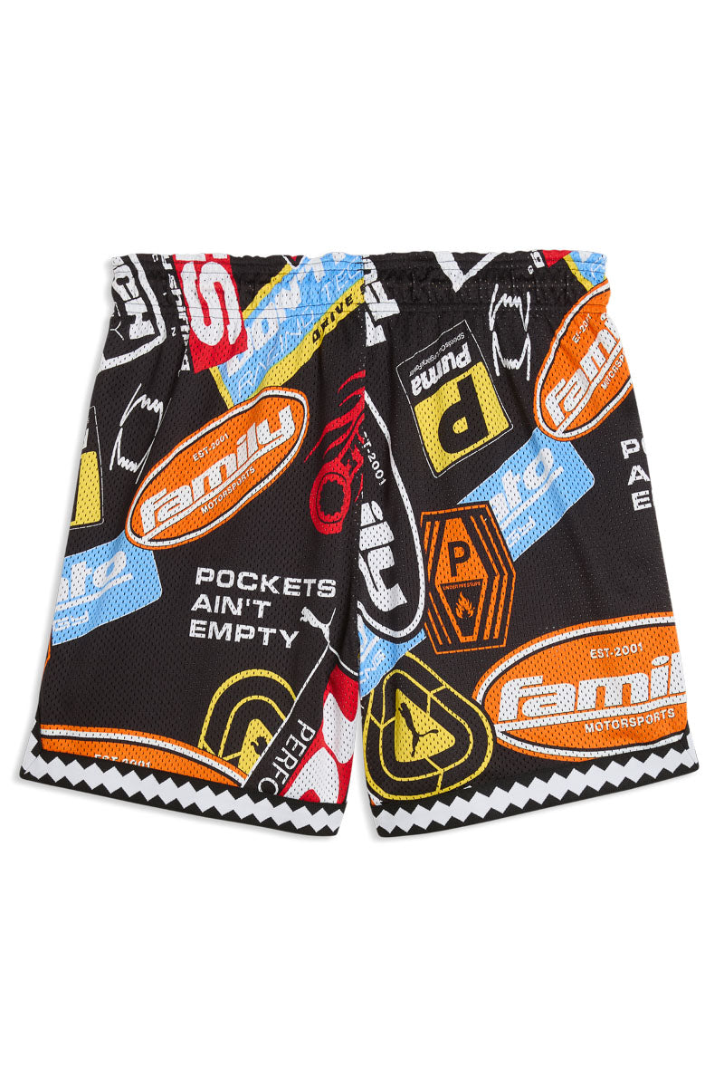 PUMA x FAST & FURIOUS REVERSIBLE MESH SHORTS  - Mens