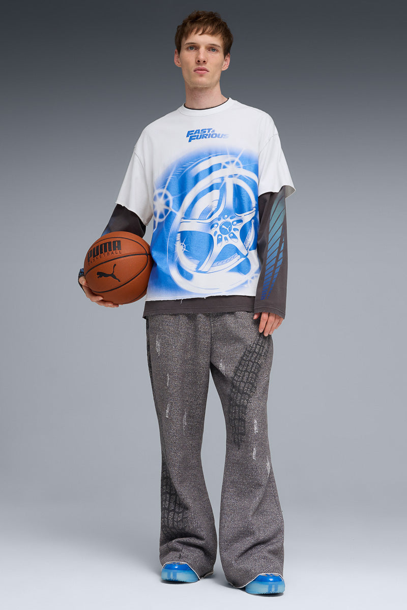 PUMA x FAST & FURIOUS DOUBLE LAYERED LONG SLEEVE TEE - Mens