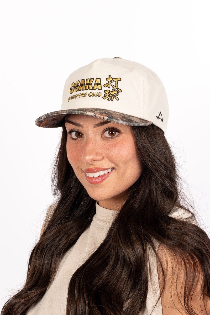 Osaka Country Club Camo Snapback Womens
