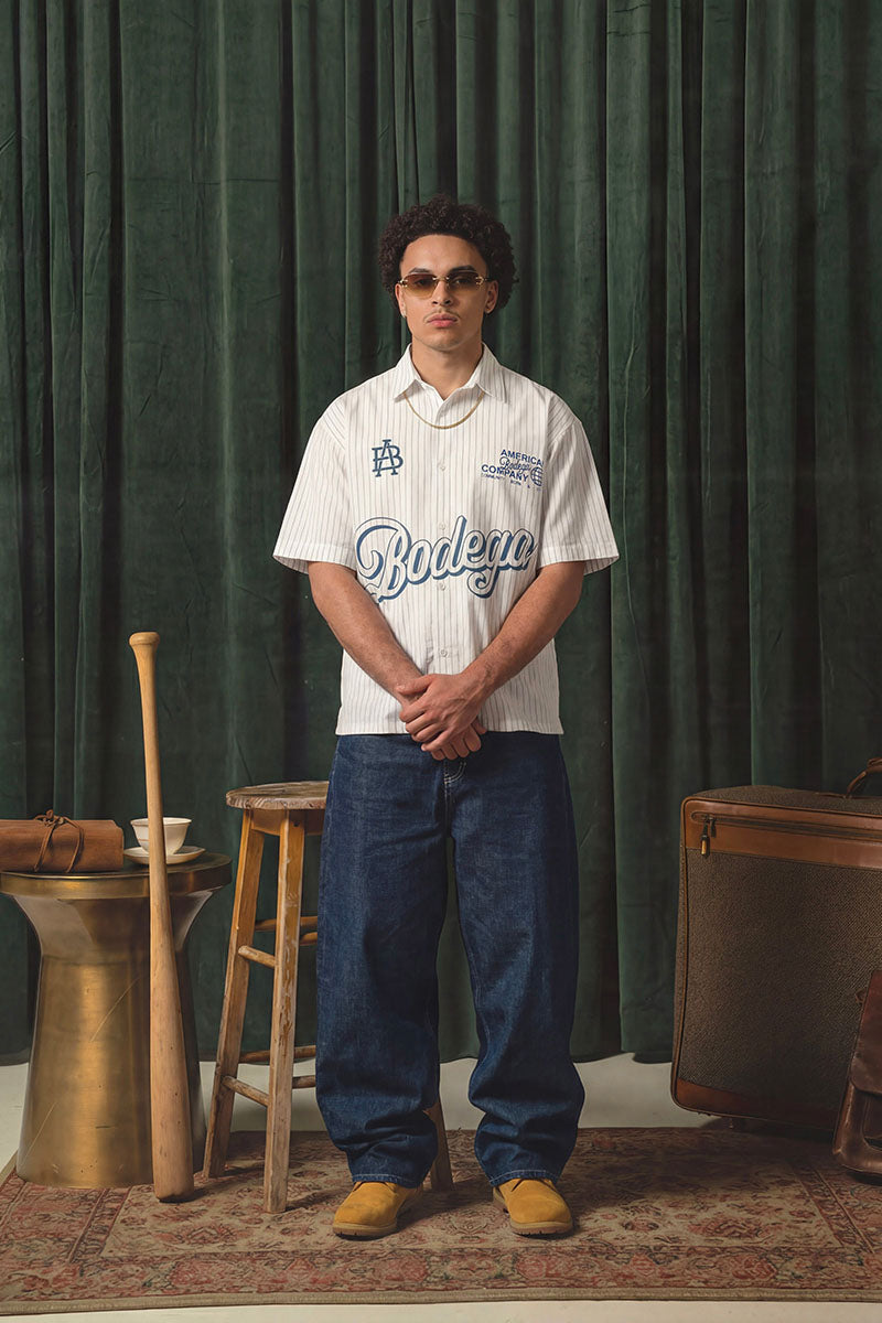 American Bodega Short Sleeve Stripe Shirt - Mens