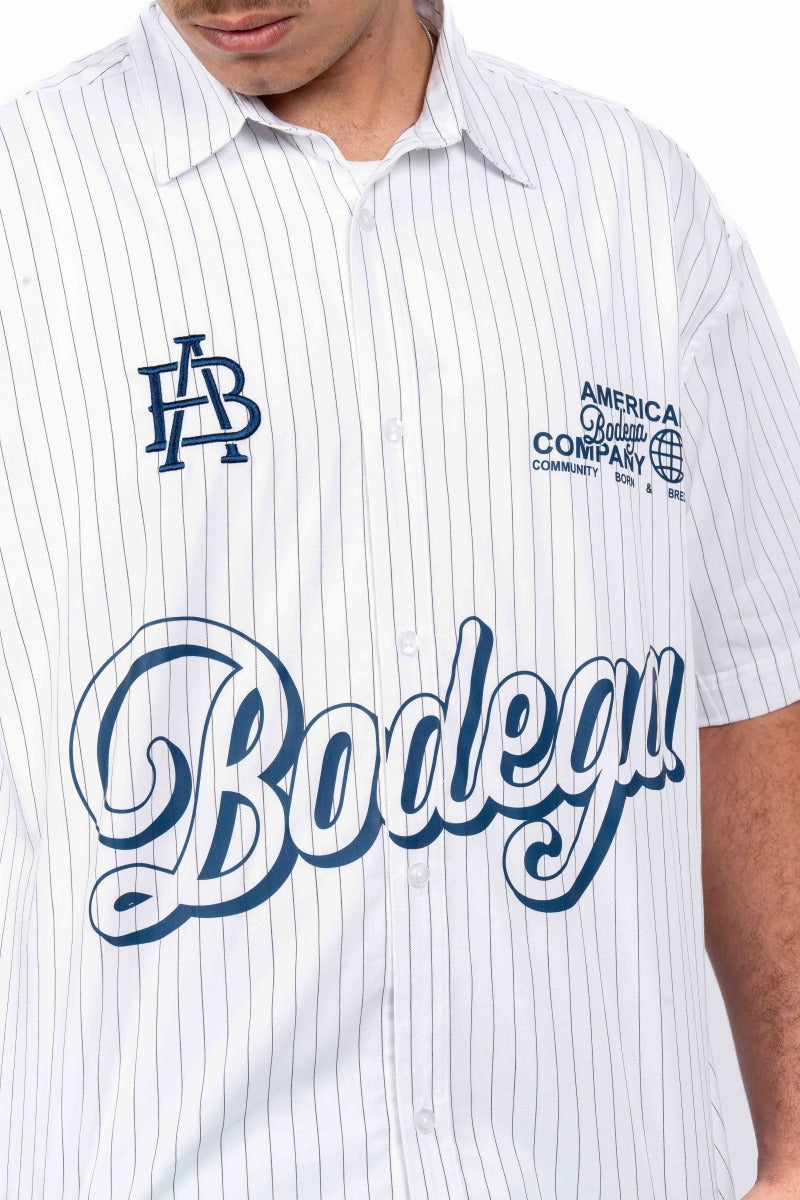 American Bodega Short Sleeve Stripe Shirt - Mens