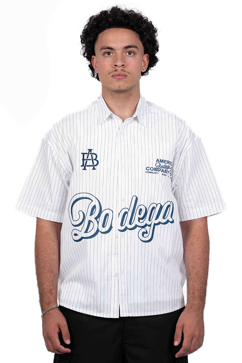 American Bodega Short Sleeve Stripe Shirt - Mens