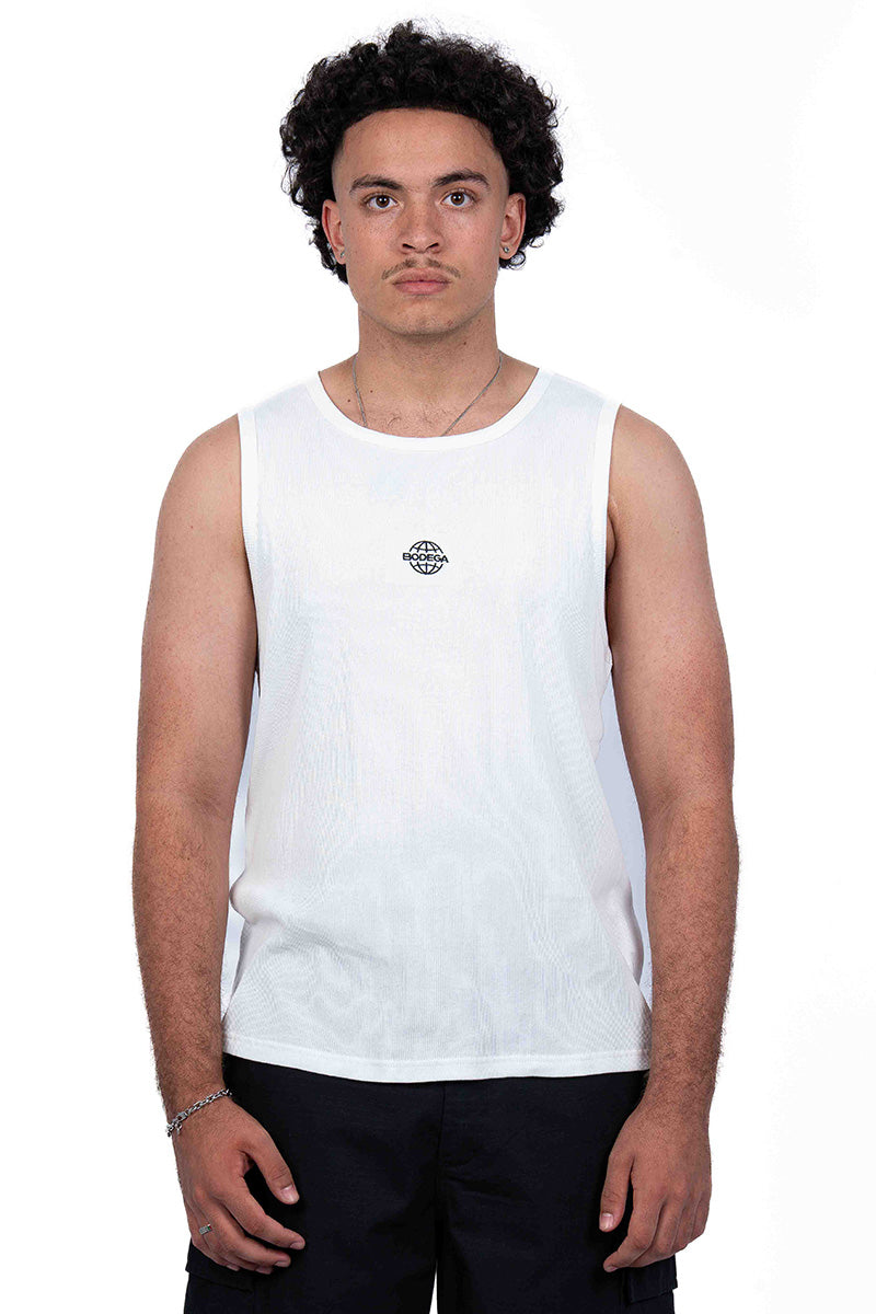 American Bodega White Singlet - Mens