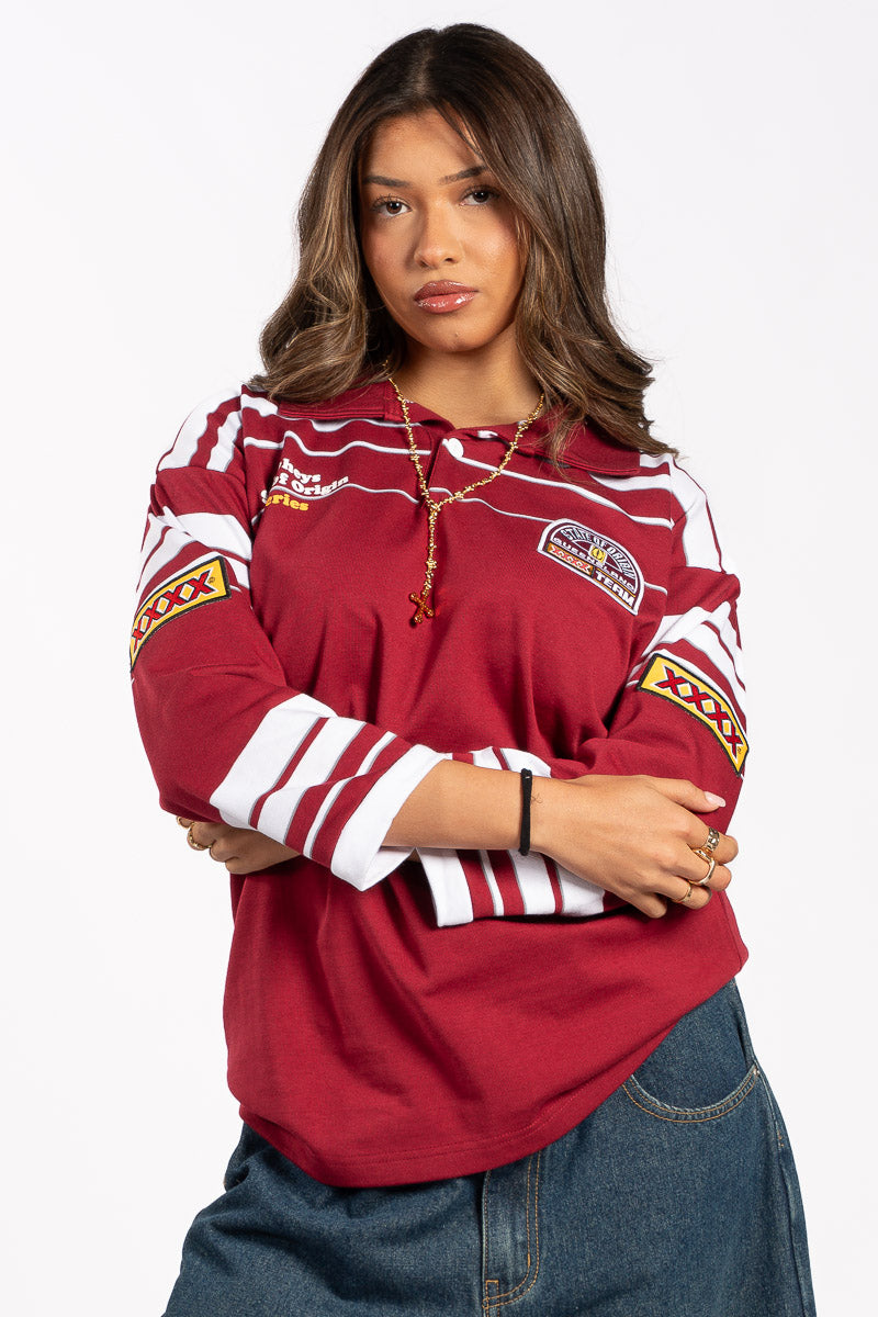 State of Origin QLD Maroons 1996 Retro Jersey - Womens