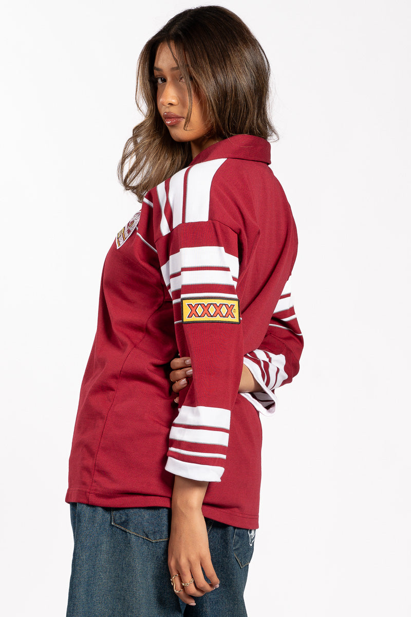 State of Origin QLD Maroons 1996 Retro Jersey - Womens