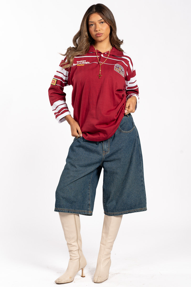 State of Origin QLD Maroons 1996 Retro Jersey - Womens