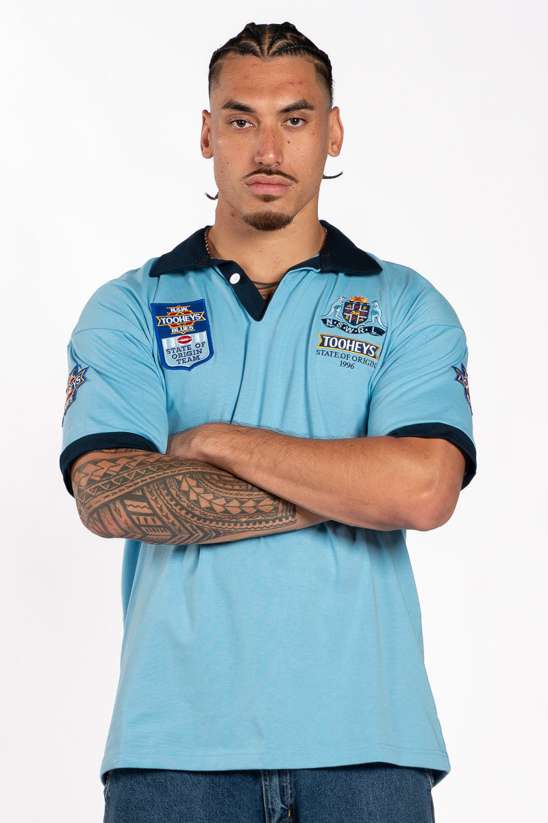 State of Origin NSW Blues 1996 Retro Jersey - Mens – Stateside Sports
