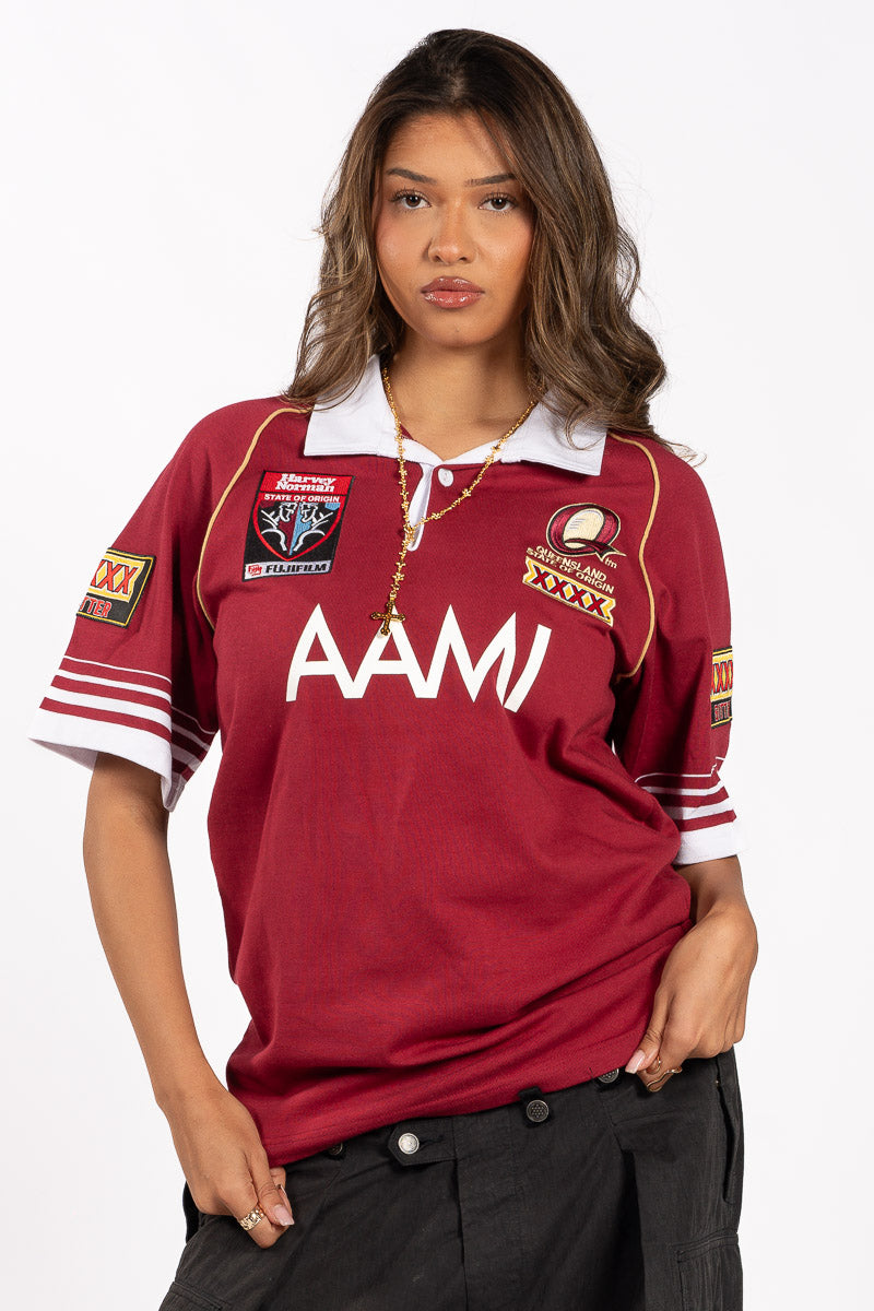 State of Origin QLD Maroons 2006 Retro Jersey - Womens