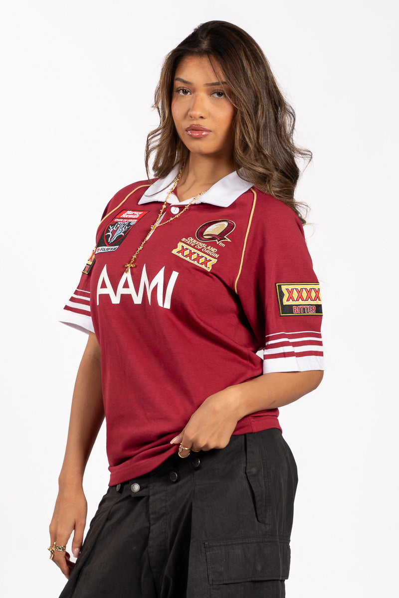 State of Origin QLD Maroons 2006 Retro Jersey - Womens