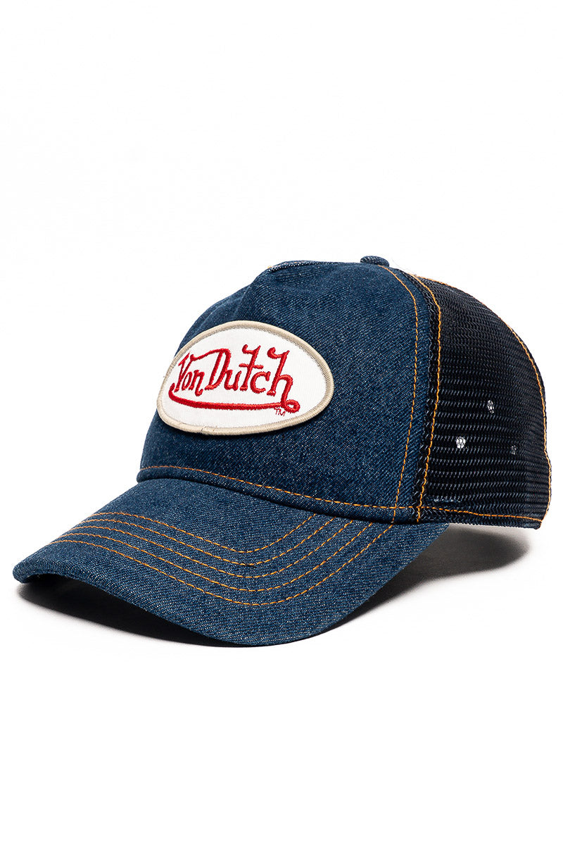 Von Dutch Throwback Denim Trucker Cap