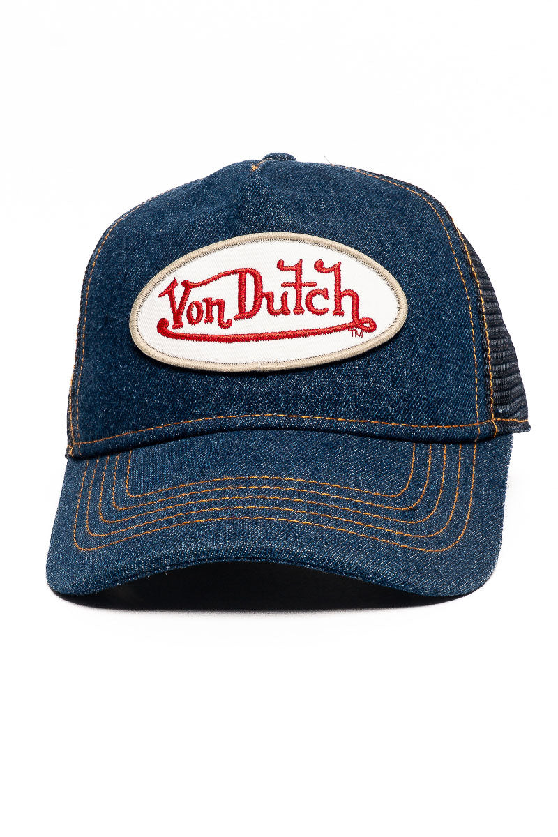 Von Dutch Throwback Denim Trucker Cap