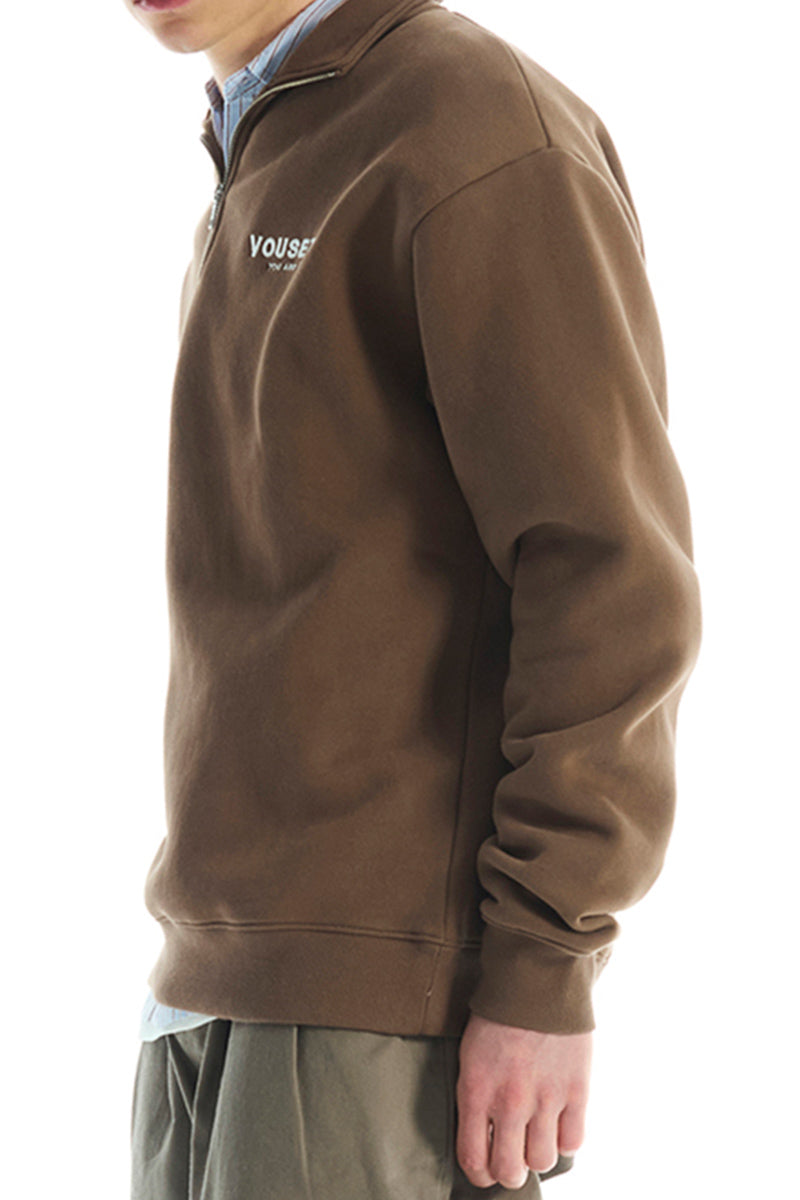 Vouseti OG Coffee Quarter Zip - Mens