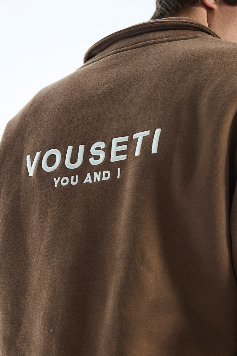 Vouseti OG Coffee Quarter Zip - Mens