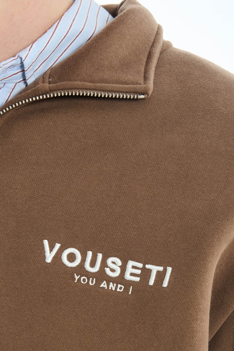 Vouseti OG Coffee Quarter Zip - Mens