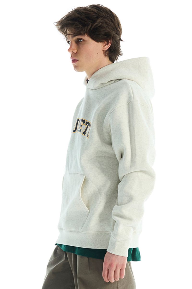 Vouseti Varsity Print White Hoodie - Mens