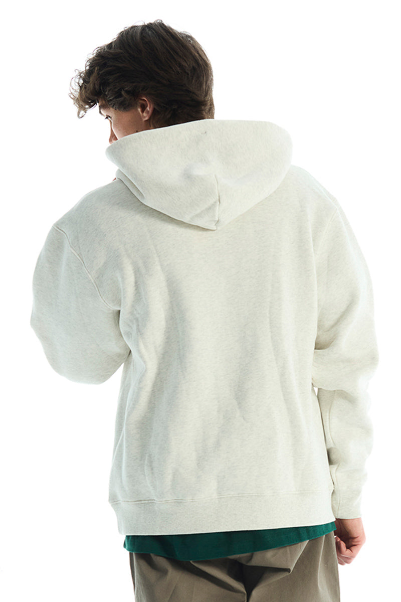 Vouseti Varsity Print White Hoodie - Mens