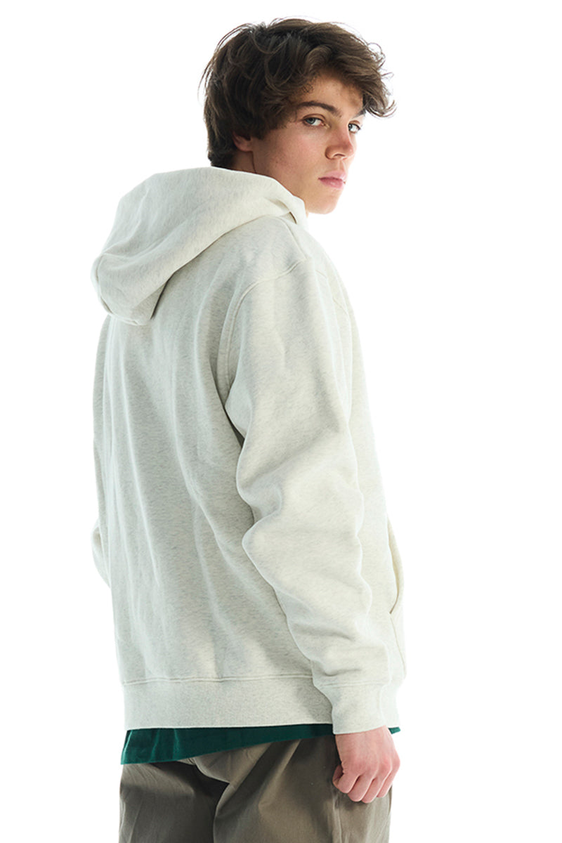 Vouseti Varsity Print White Hoodie - Mens