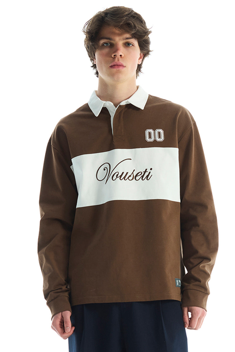 Vouseti Coffee Rugby Polo - Mens