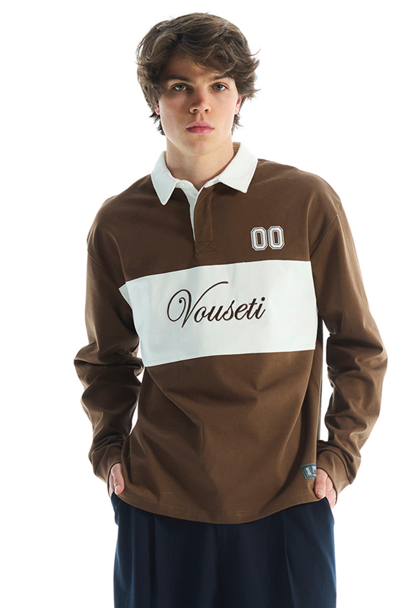 Vouseti Coffee Rugby Polo - Mens