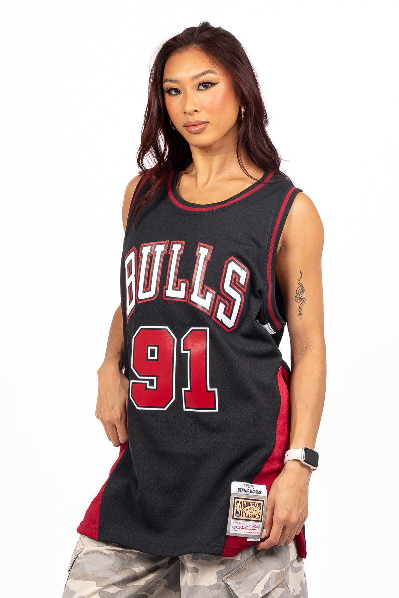 Chicago Bulls Rodman Rave Jersey - Womens
