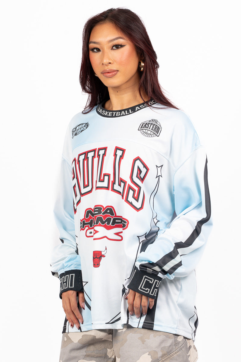 Chicago Bulls Rave Long-Sleeve Jersey - Womens