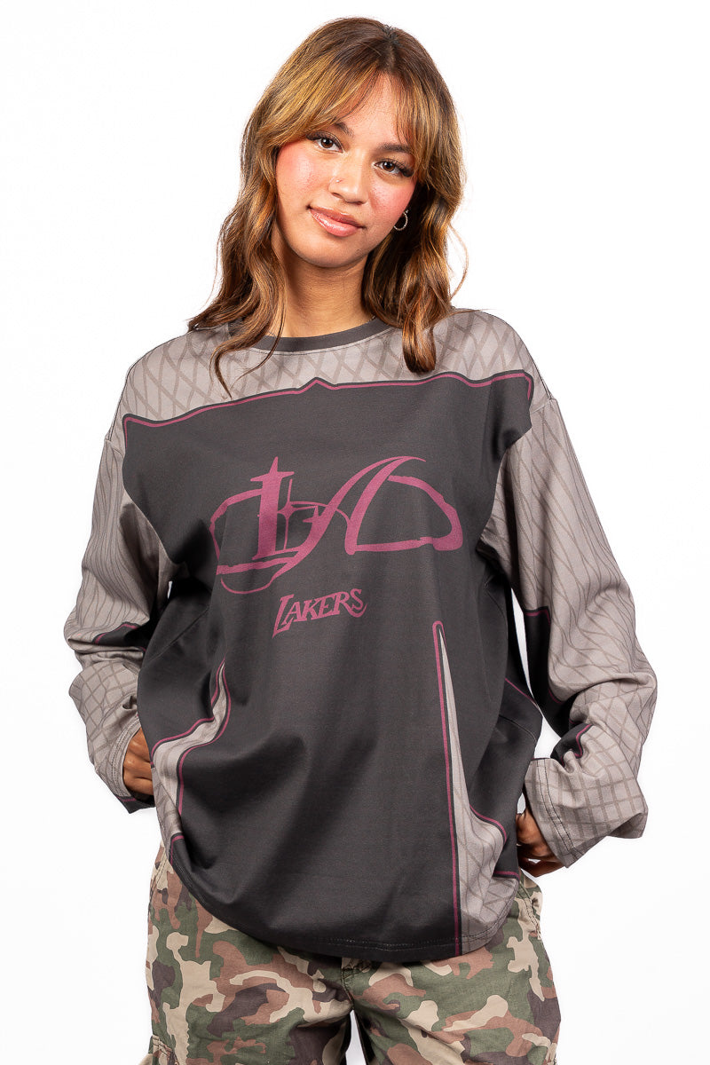 LA Lakers Festival Long-Sleeve Shirt - Womens