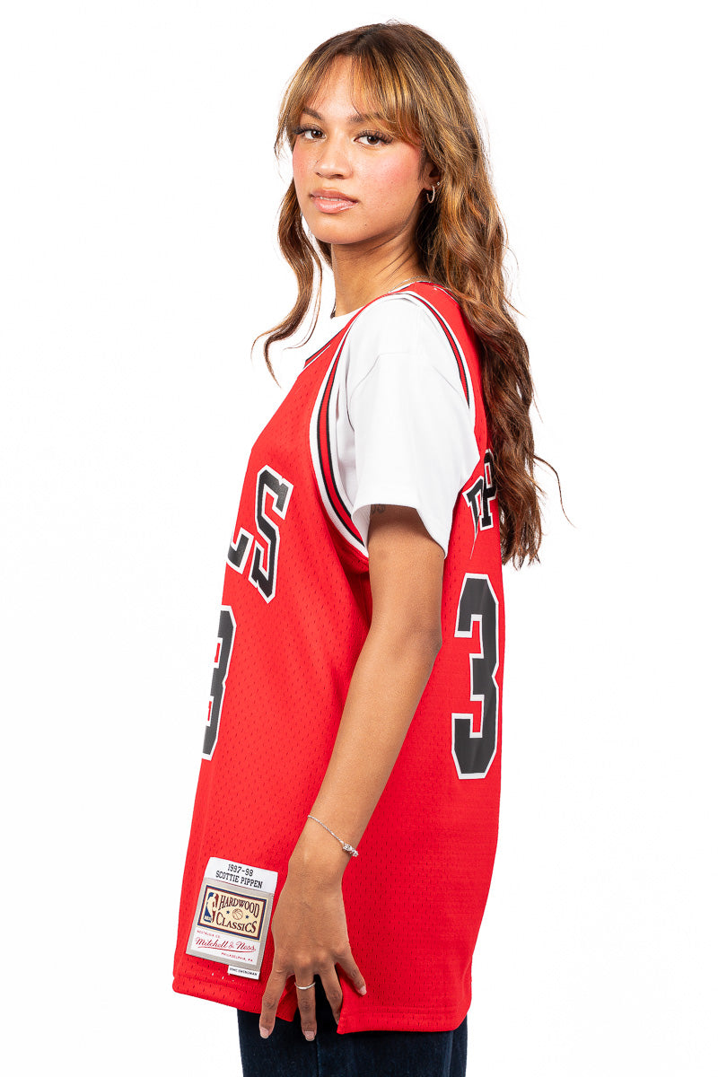 Scottie Pippen 97-98 Hardwood Classic Swingman NBA Jersey - Womens