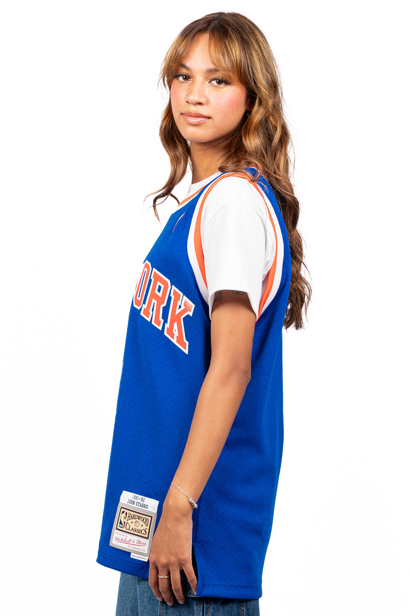 NY Knicks Starks 91-92 Hardwood Classic Swingman Jersey - Womens