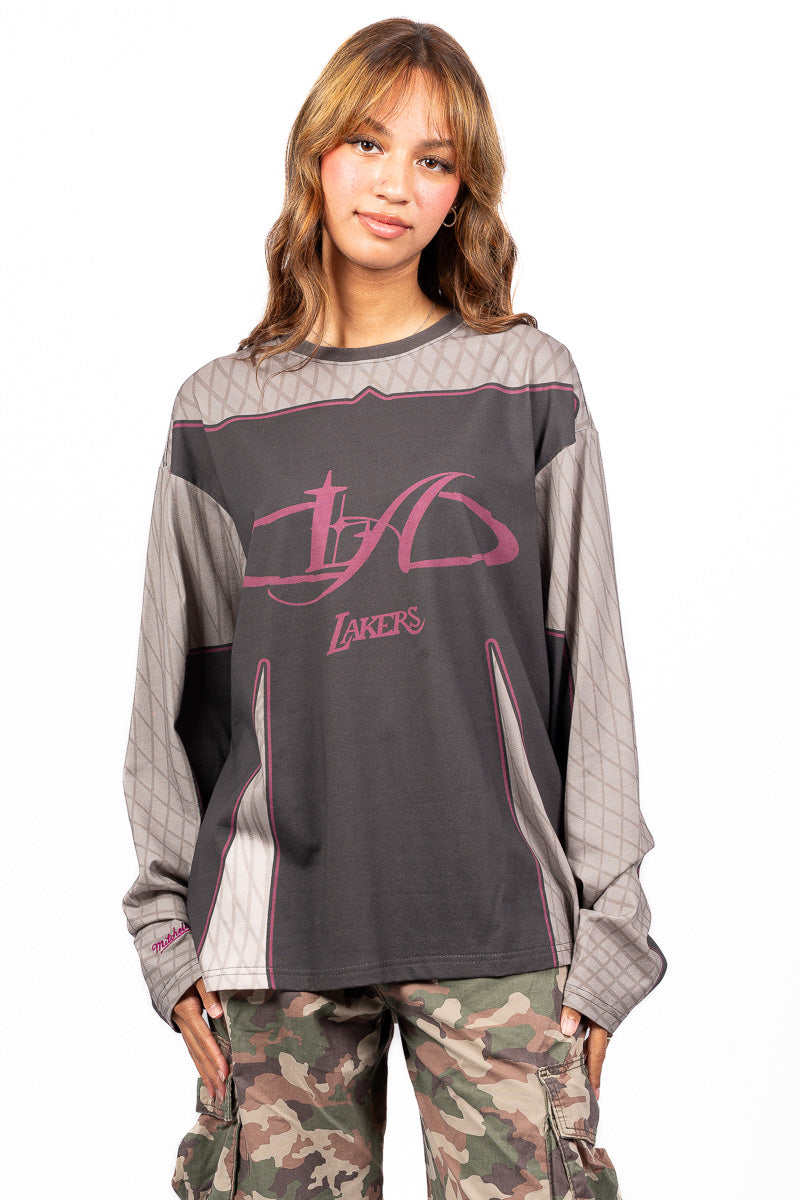 LA Lakers Festival Long-Sleeve Shirt - Womens