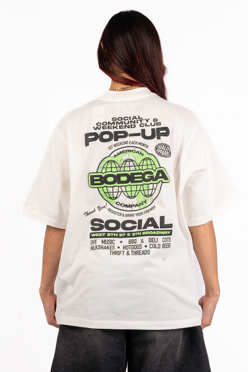Social Pop-Up Boxy Tee - Womens