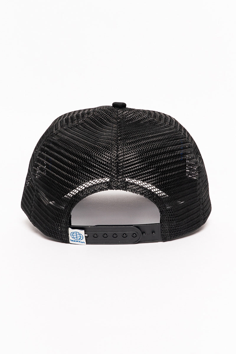 Black Mesh Trucker Cap