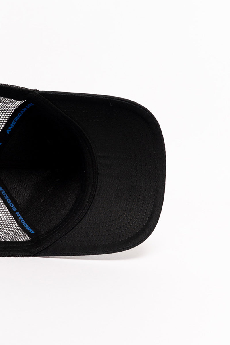 Black Mesh Trucker Cap