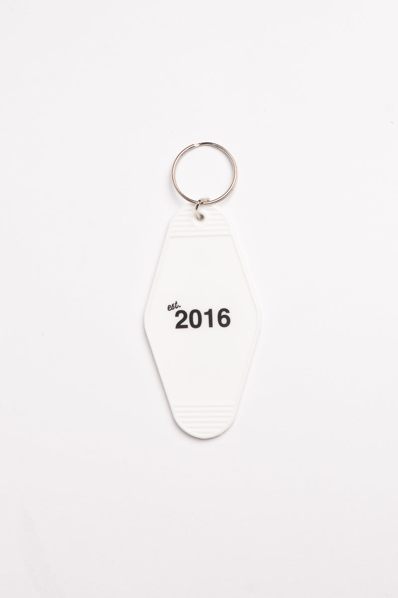 Bodega White Key Chain