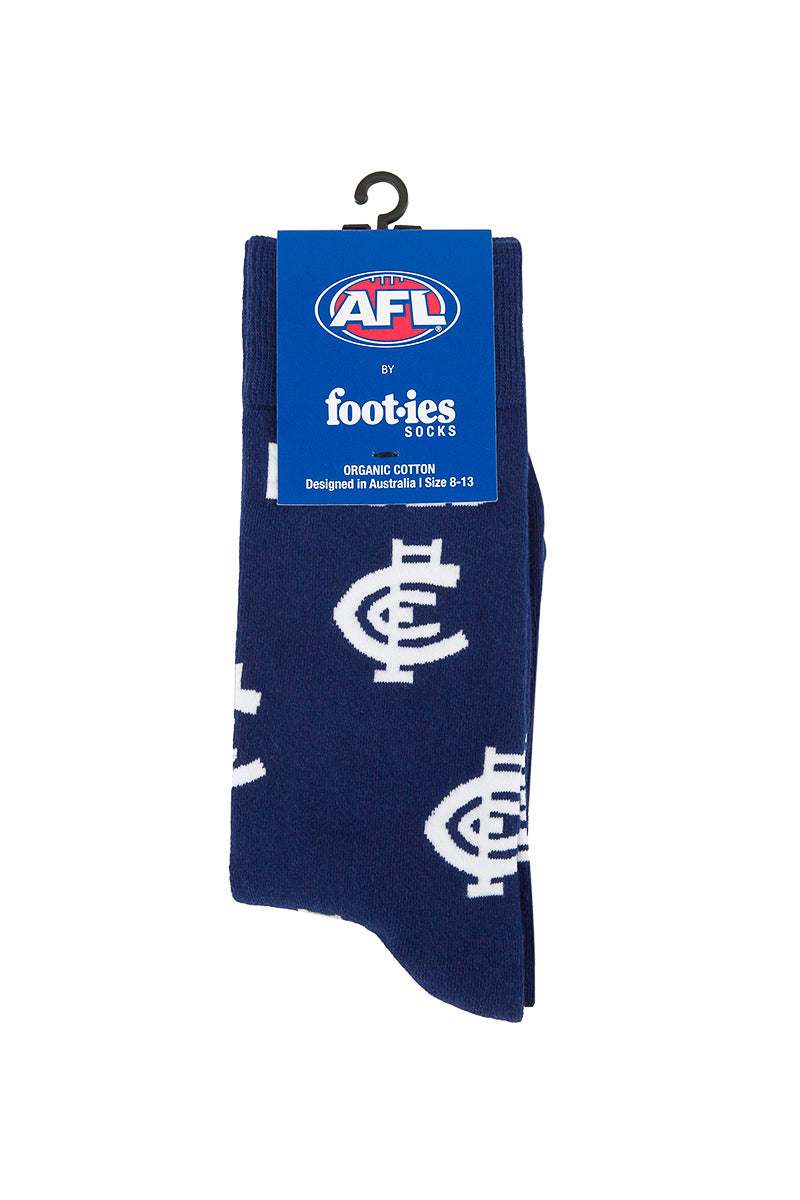 Carlton Blues AFL Mascot Organic Cotton Socks