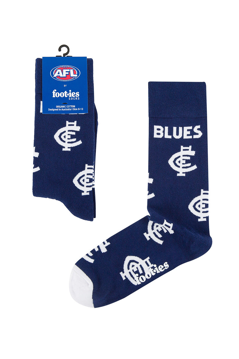 Carlton Blues AFL Mascot Organic Cotton Socks