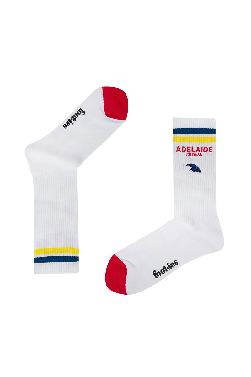 Adelaide Crows AFL Mascot Sneaker Socks 2 Pack