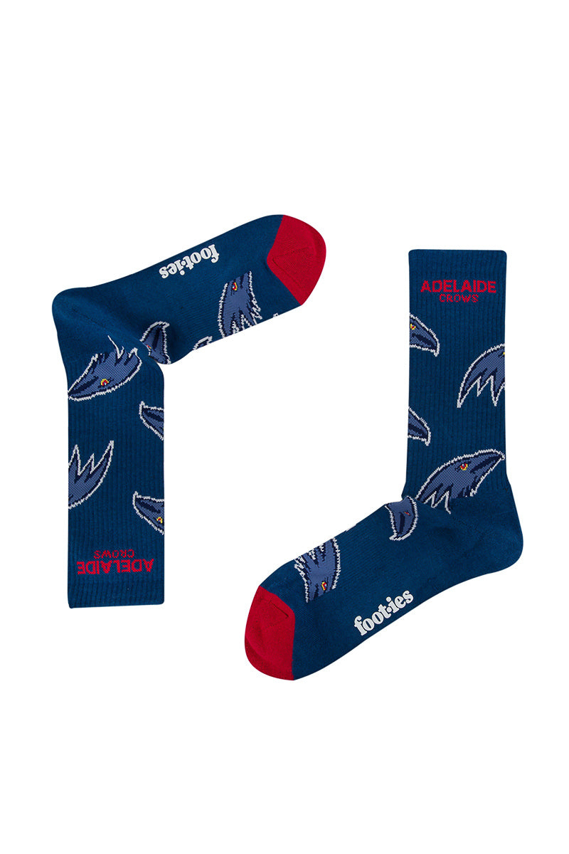 Adelaide Crows AFL Mascot Sneaker Socks 2 Pack