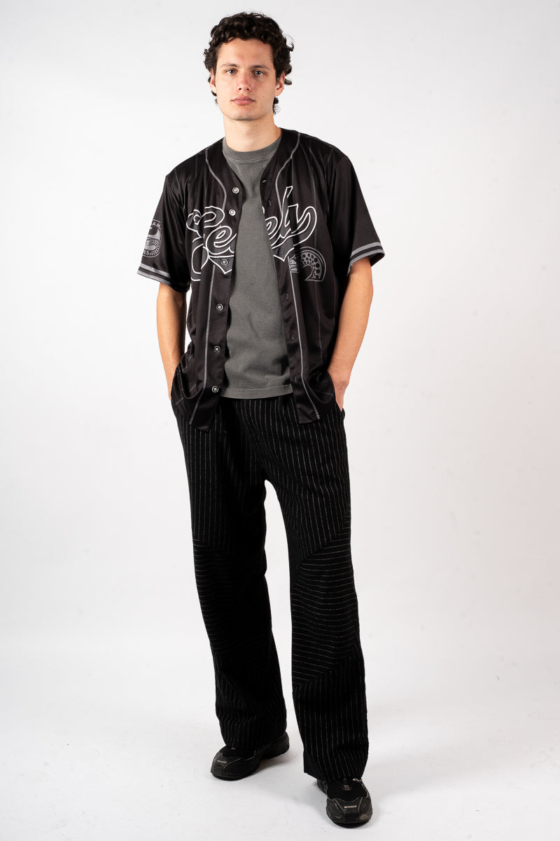 Parramatta Eels Blackout NRL Baseball Shirt - Mens