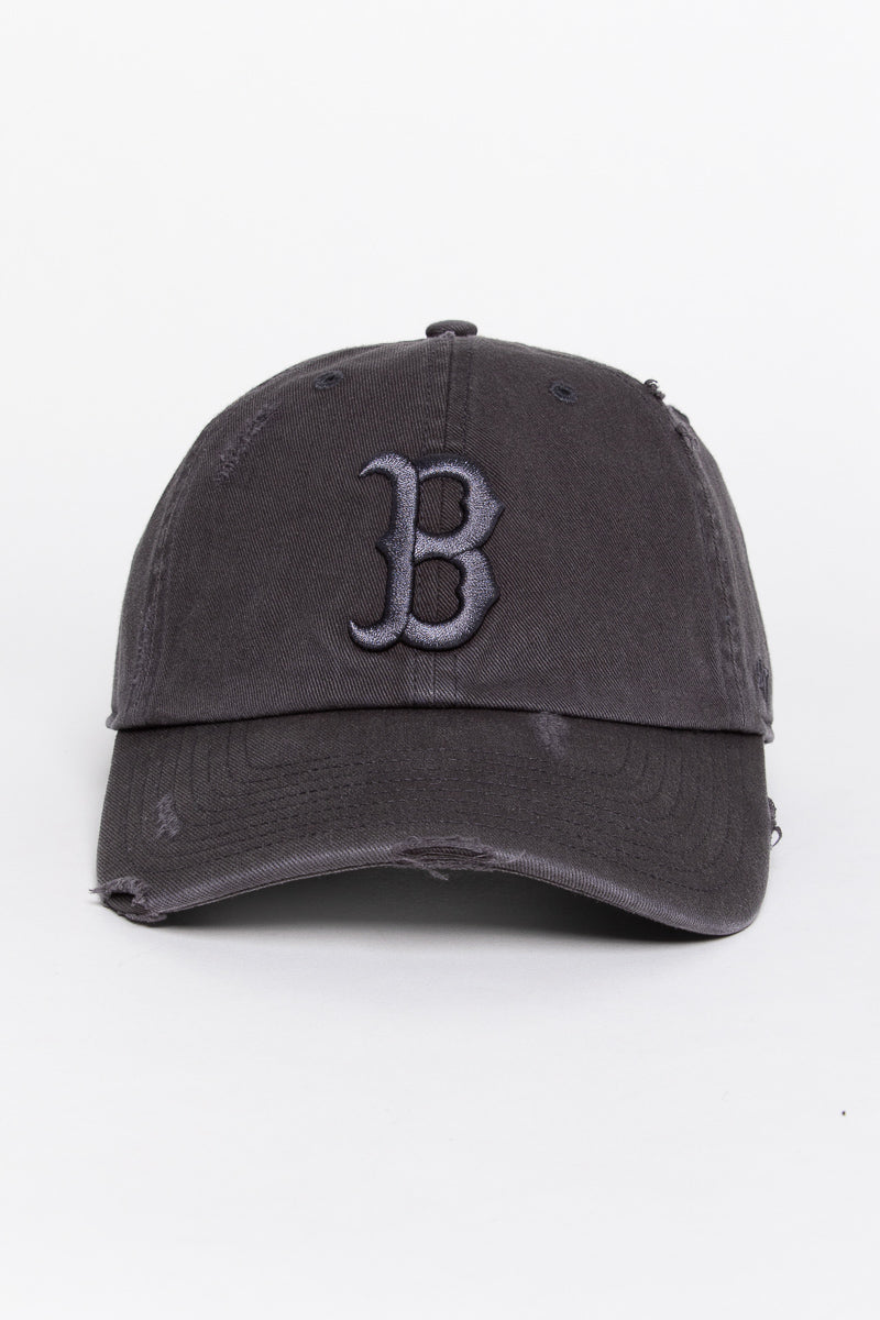 Boston Red Sox Distressed Dark Charcoal 47 Clean Up Cap