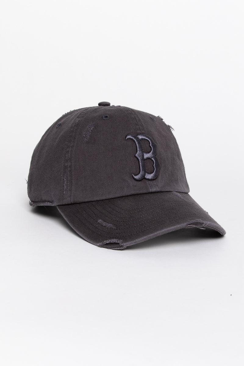 Boston Red Sox Distressed Dark Charcoal 47 Clean Up Cap