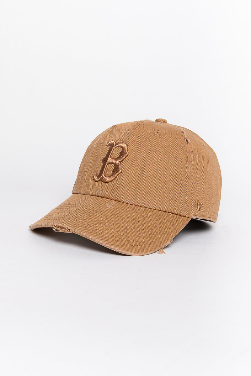Boston Red Sox Distressed Camel 47 Clean Up Cap