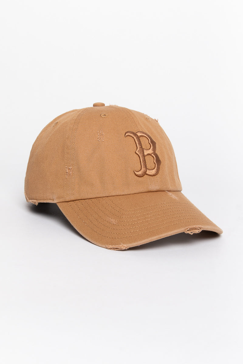 Boston Red Sox Distressed Camel 47 Clean Up Cap