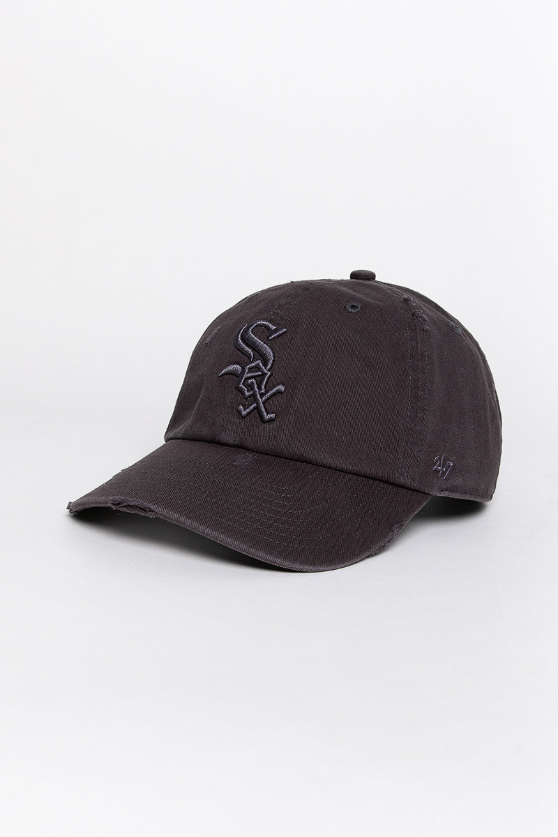 Chicago White Sox Distressed Dark Charcoal 47 Clean Up Cap