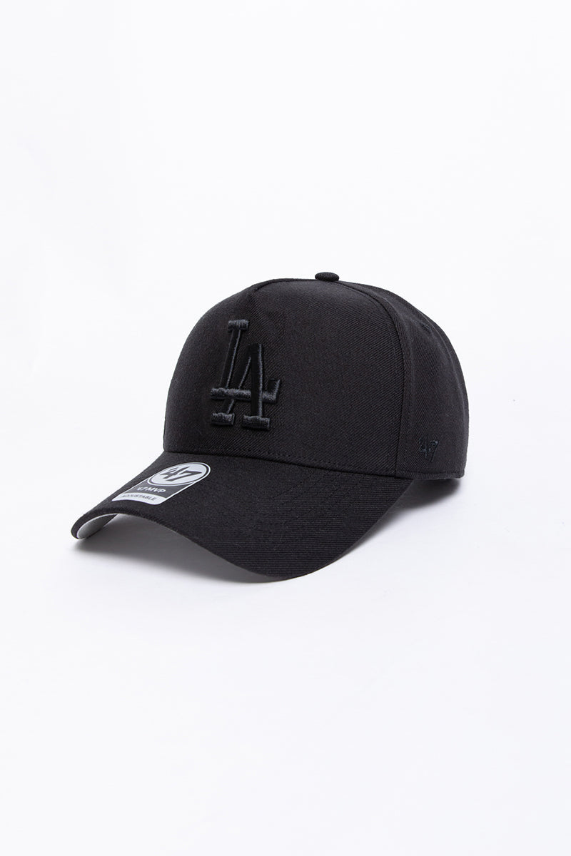 L.A Dodgers Core MVP Pinch Crown Snapback in Black/Black - Mens