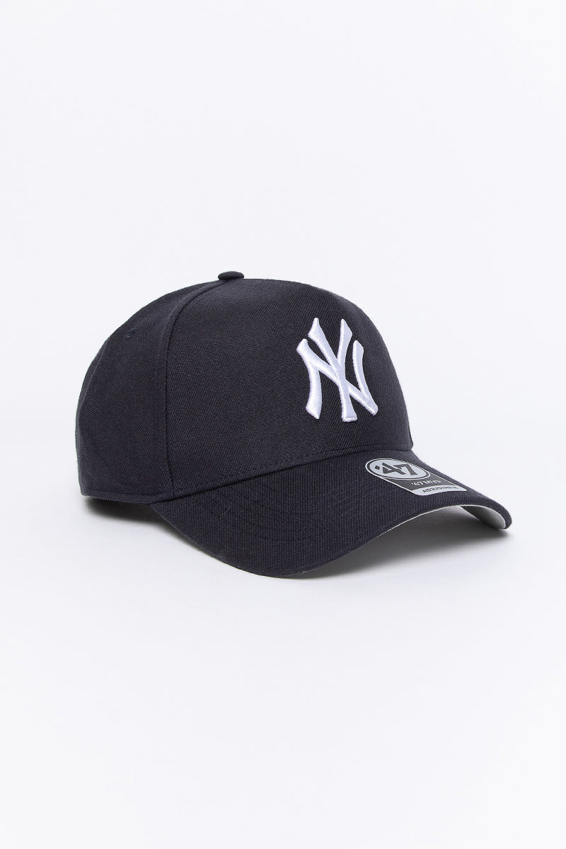 NEW YORK YANKEES 47 BRAND PINCH CROWN MVP SNAPBACK- NAVY/WHITE