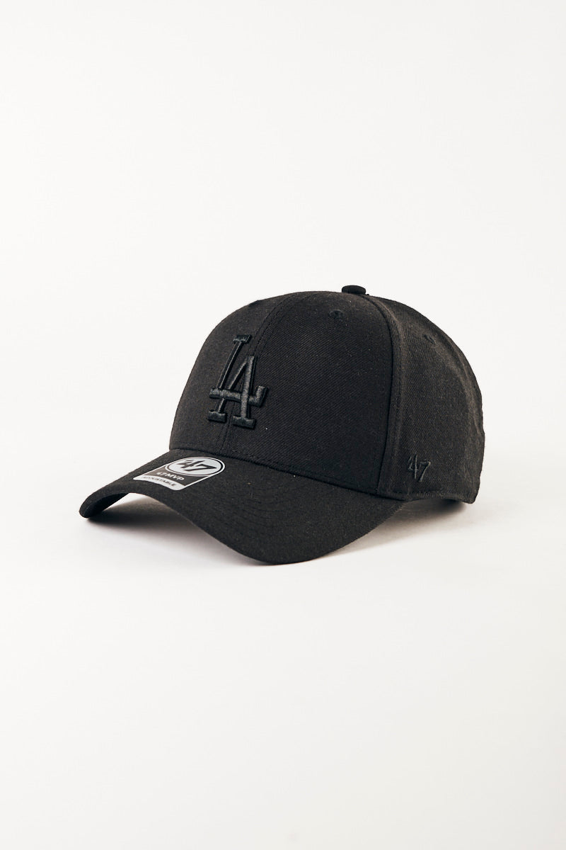 L.A Dodgers Black on Black MVP Snapback - Womens