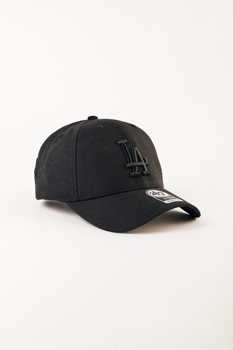 L.A Dodgers Black on Black MVP Snapback - Mens